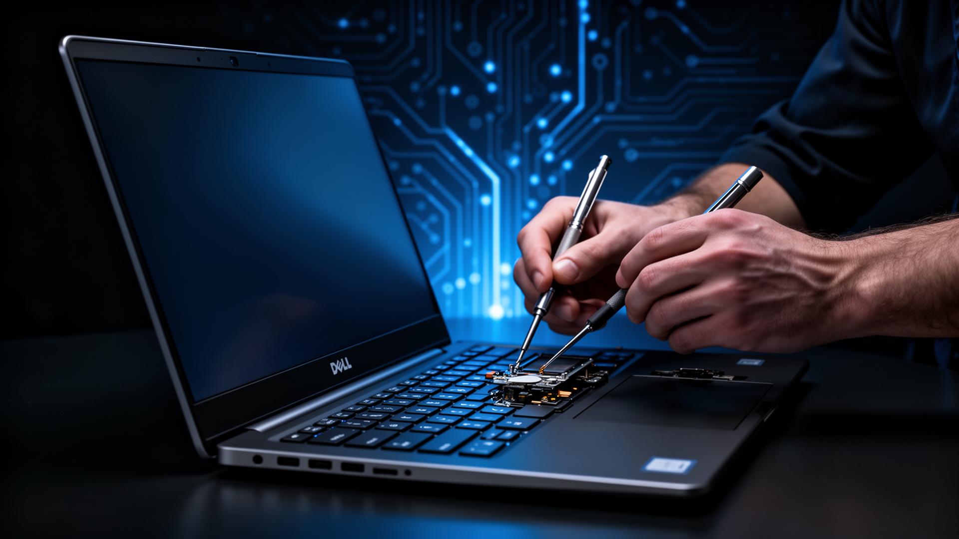 Dell laptop repair technician at Madhapur service centre